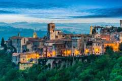 View of Narni, an ancient hilltown of Umbria, Italy