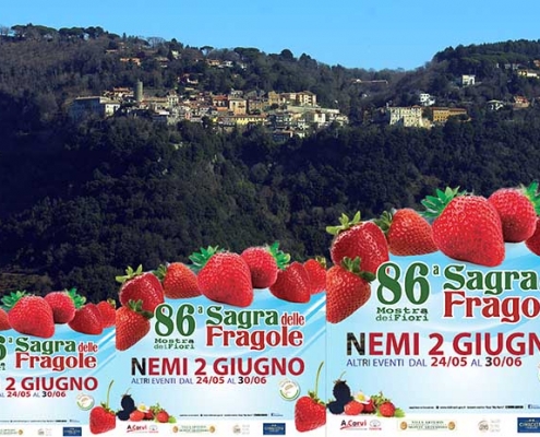 La Sagra delle Fragole a Nemi un modo diverso per trascorrere il 2 Giugno.