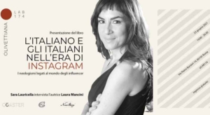 Laura Mancini “L’italiano e gli italiani nell’era di Instagram”.