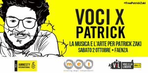 Patrick Zaki la voce di Amnesty International Italia.