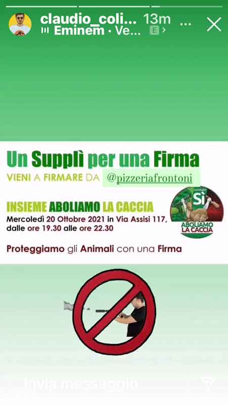 Pizzeria Frontoni presenta “Un Supplì per una Firma”