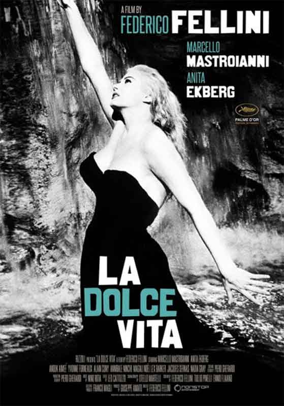 Dolce Vita di Fellini Anita Ekberg nel fim La dolce cita