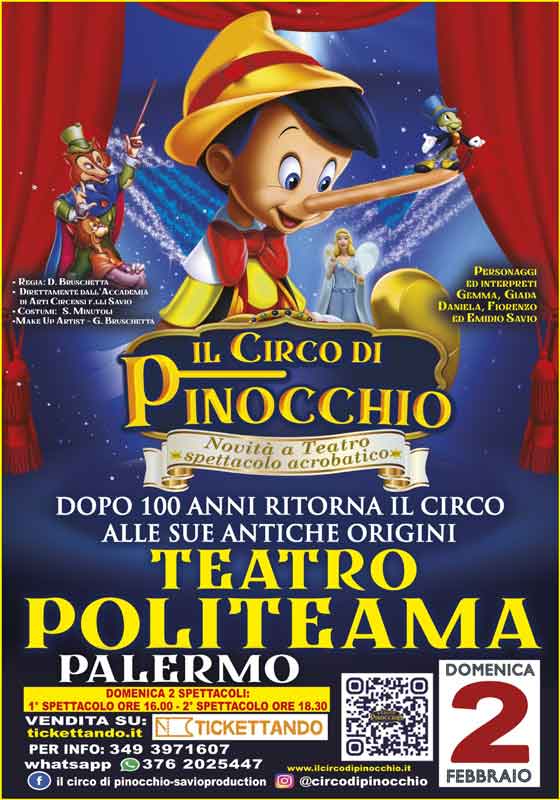 "Il Circo di Pinocchio": locandina