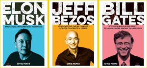 Elon Musk, Jeff Bezos e Bill Gates locandina