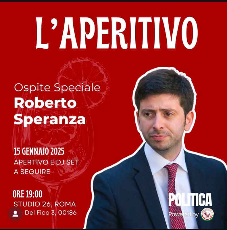 Nuovo Anno, ospite Roberto Speranza